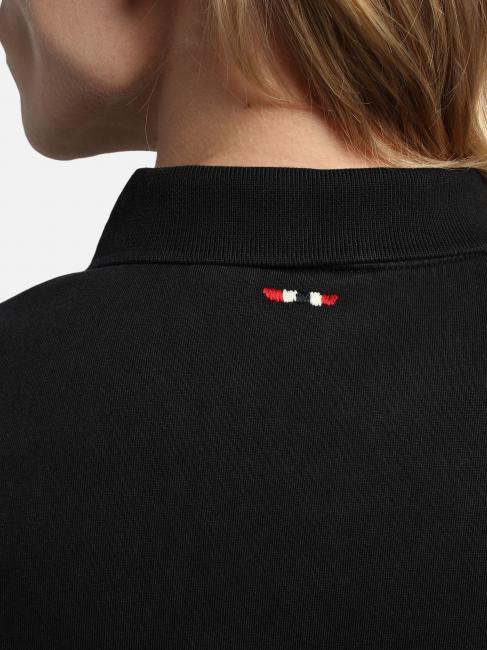 ELBAS JERSEY Tricou polo din bumbac Micrologist negru 041 - maiou Polo