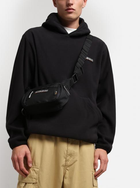 T-TRIENT H Hanorac cu glugă din microfleece negru 041 - hanorace