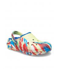 CROCS CLASSIC LINED MARBLED GLOG TODDLER Sabot captusit - Pantofi pentru bebeluși