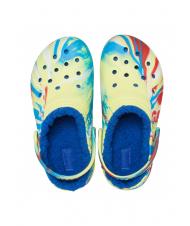 CROCS CLASSIC LINED MARBLED GLOG TODDLER Sabot captusit sulf / multi - Pantofi pentru bebeluși - 4