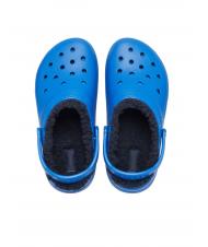CROCS CLASSIC LINED CLOG TODDLER Sabot captusit șurub albastru - Pantofi pentru bebeluși - 3