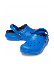 CROCS CLASSIC LINED CLOG TODDLER Sabot captusit șurub albastru - Pantofi pentru bebeluși - 4