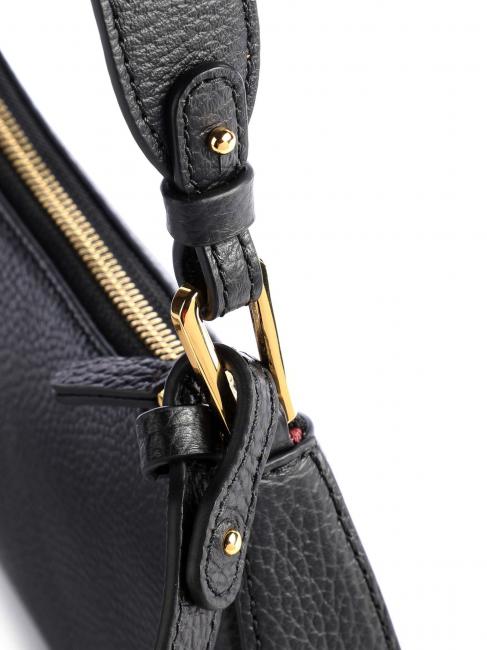 MERVEILLE Geanta de umar din piele texturata negru - Genți femei