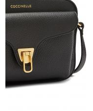 COCCINELLE BEAT SOFT Geantă mică de umăr negru - Genți femei - 3