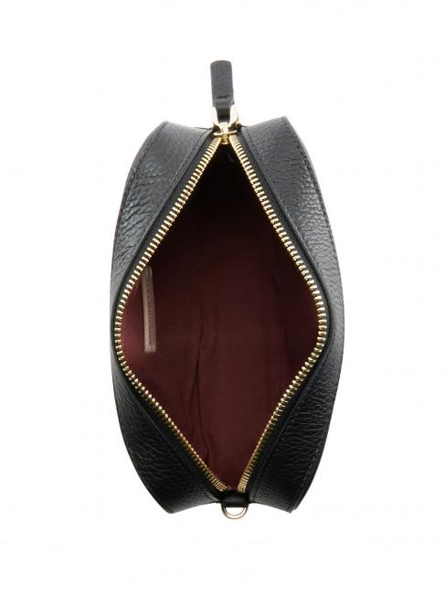 TEBE Geanta de umar din piele texturata negru - Genți femei