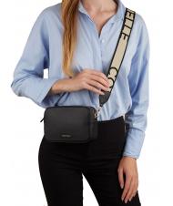 COCCINELLE TEBE Geanta de umar din piele texturata negru - Genți femei - 5