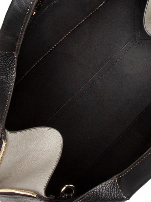 GILDA Geanta de umar, cu bareta de umar negru + marmură c - Genți femei