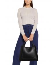 FURLA GILDA Geanta de umar, cu bareta de umar negru + marmură c - Genți femei - 7