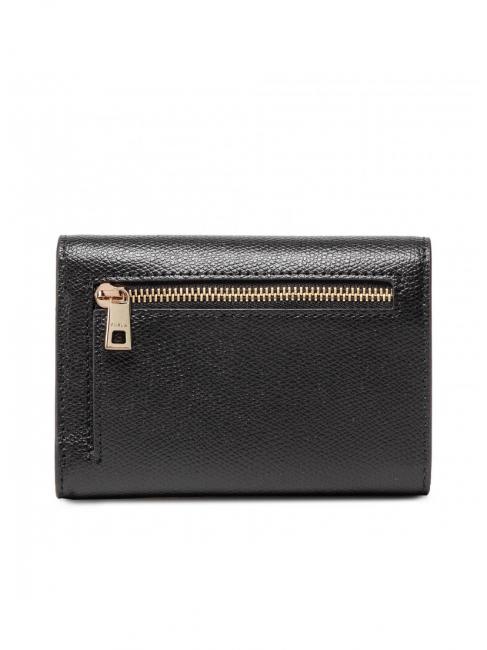 1927 Portofel compact din piele ares negru - Portofele femei