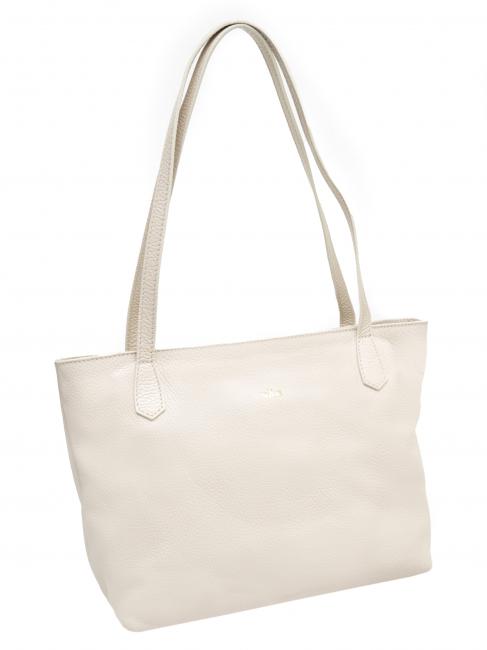 BORSA A SPALLA Din piele nappa cosmiclatte - Genți femei