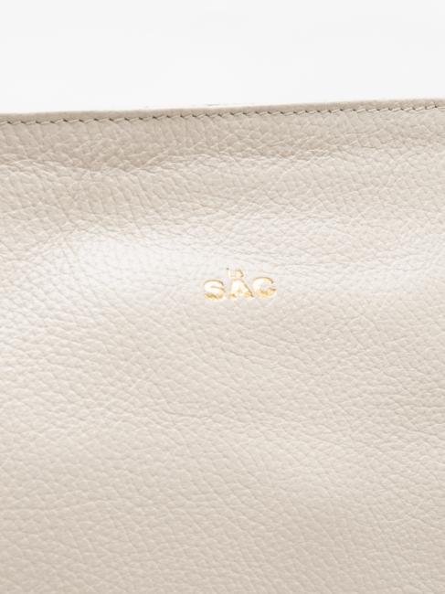 BORSA A SPALLA Din piele nappa cosmiclatte - Genți femei