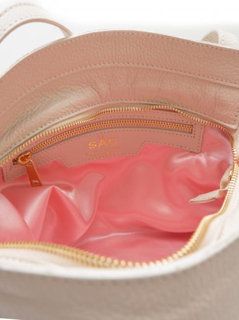 BORSA A SPALLA Din piele nappa cosmiclatte - Genți femei
