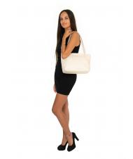 LESAC BORSA A SPALLA Din piele nappa cosmiclatte - Genți femei - 6
