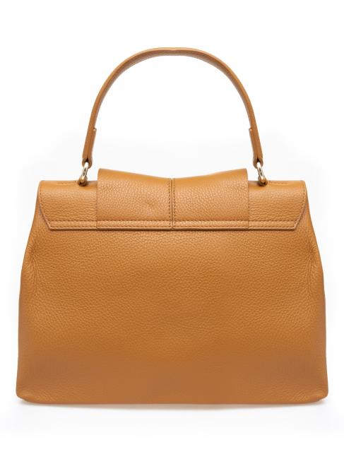 BORSA IN PELLE NAPPATA Cu curea de umar detasabila natural - Genți femei