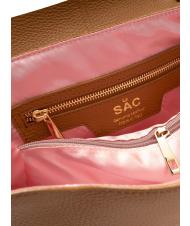 LESAC BORSA IN PELLE NAPPATA Cu curea de umar detasabila natural - Genți femei - 5