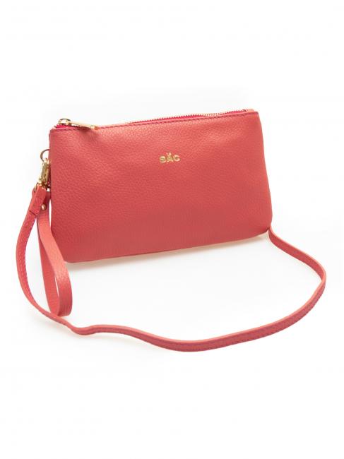 POCHETTE IN PELLE DOLLARO Cu manșetă și curea de umăr detașabilă gumă de mestecat - Genți femei