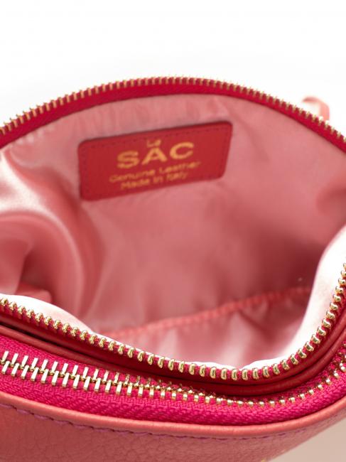 POCHETTE IN PELLE DOLLARO Cu manșetă și curea de umăr detașabilă gumă de mestecat - Genți femei