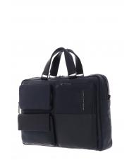 PIQUADRO RONNIE Servieta pentru laptop de 15,6 inchi, din piele - Serviete birou