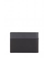PIQUADRO URBAN Portofel cu clapă, din piele negru grigiongr - Portofele bărbați - 4