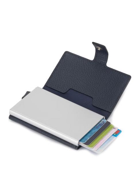 MODUS RESTYLG Suport card de credit din piele albastru - Portofele bărbați