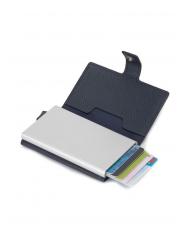 PIQUADRO MODUS RESTYLG Suport card de credit din piele albastru - Portofele bărbați - 2