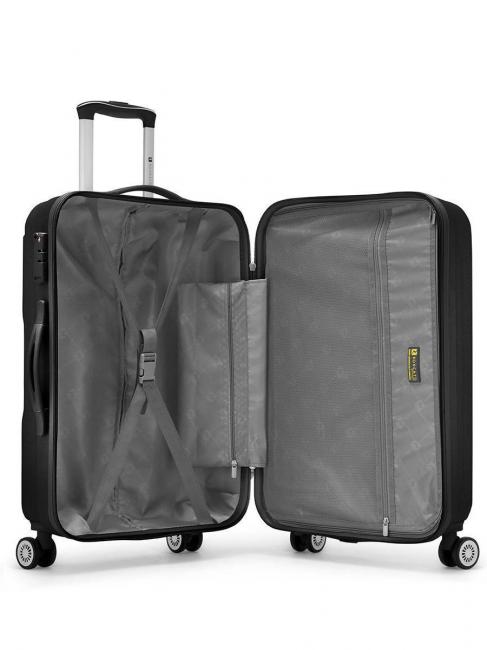 FLIGHT Set 3 carucioare pentru bagaje de mana, medii, mari negru - Set trolere