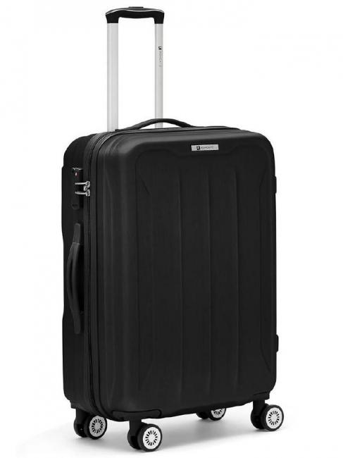 FLIGHT Set 3 carucioare pentru bagaje de mana, medii, mari negru - Set trolere