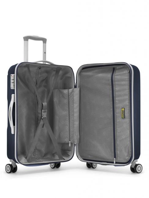 FLIGHT Set 3 carucioare pentru bagaje de mana, medii, mari albastru de noapte - Set trolere