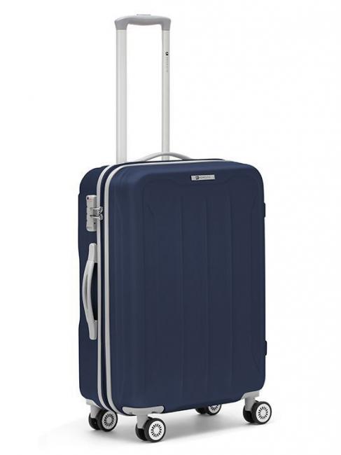 FLIGHT Set 3 carucioare pentru bagaje de mana, medii, mari albastru de noapte - Set trolere