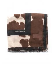 COCCINELLE Stola in viscosa e lana  moka multicolor - Eșarfe - 2