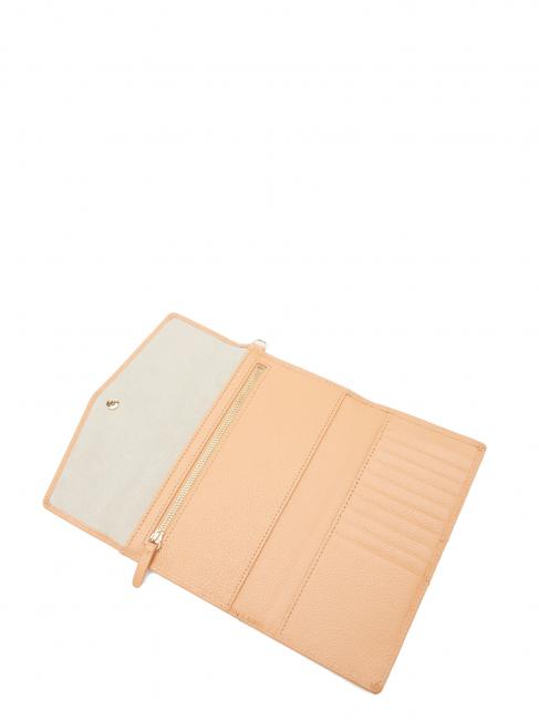EASY POCKET Portofel de femeie din piele migdale - Portofele femei