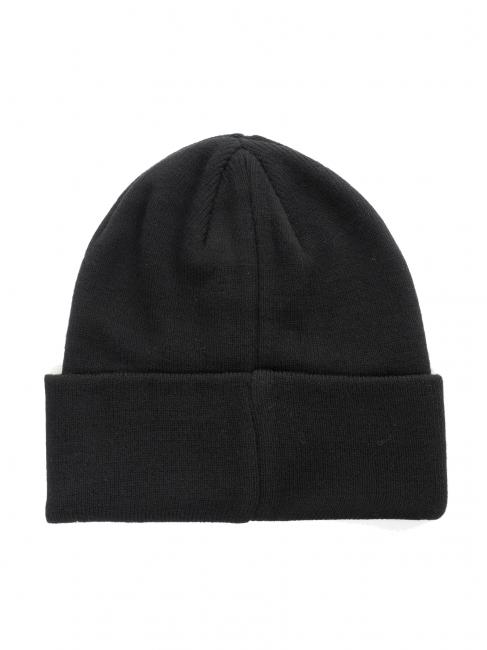 Berretto beanie con risvolto  negru - Căciuli