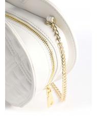 LOVE MOSCHINO Borsa a cuore con tracolla catena  alb - Genți femei - 3