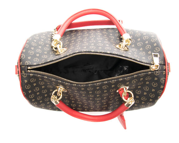 Tapiro Geantă de mână, cu curea de umăr lac negru - Genți femei