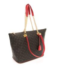 POLLINI Tapiro Geantă pentru umăr lac negru - Genți femei - 3