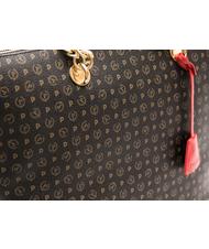 POLLINI Tapiro Geantă pentru umăr lac negru - Genți femei - 4