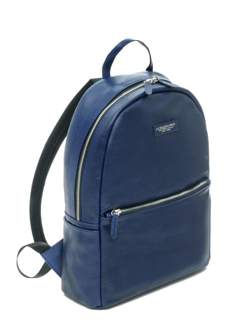 SOFT TECH Rucsac pentru laptop 14&rdquo;, din piele albastru - Rucsacuri pentru laptop