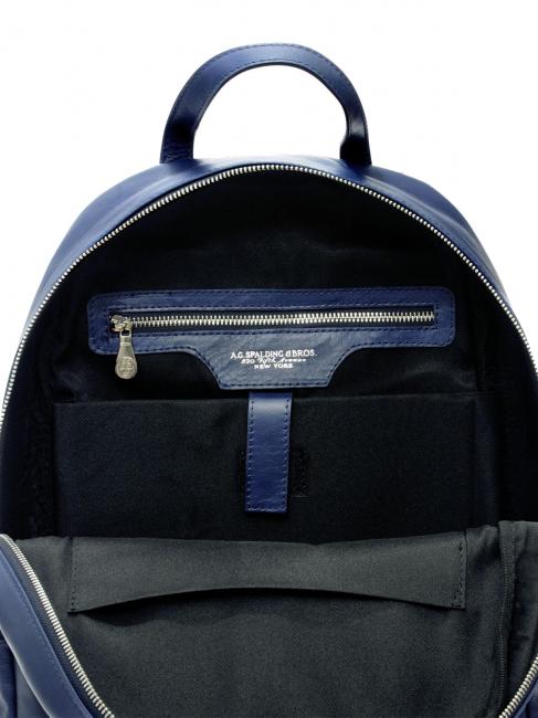 SOFT TECH Rucsac pentru laptop 14&rdquo;, din piele albastru - Rucsacuri pentru laptop