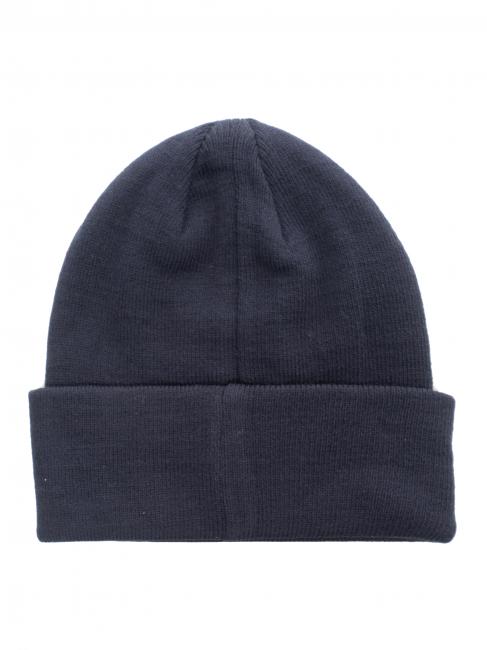 Berretto beanie con risvolto  albastru - Căciuli