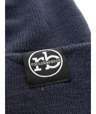 ROCCOBAROCCO Berretto beanie con risvolto  albastru - Căciuli - 3