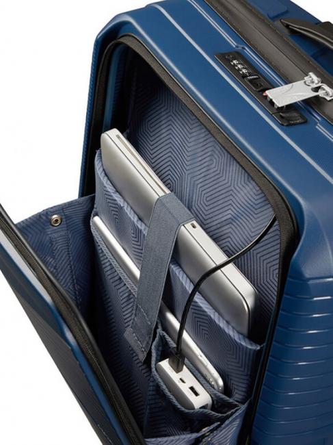 AIRCONIC Troller pentru bagaje de mână, suport PC 15,6". midnightnavy - Bagaje de mână