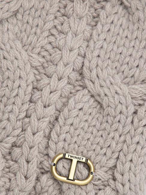 Cappello con Pompon  gri melange deschis - Căciuli