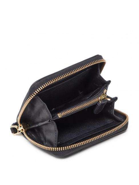 RL LOGO Portofel mic din piele cu fermoar negru 3 - Portofele femei