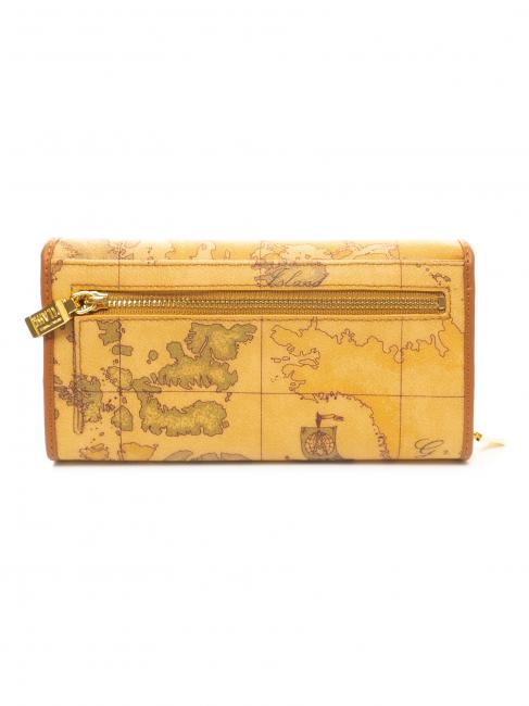 GEO CLASSIC Portofel mare cu clapă NATURAL - Portofele femei