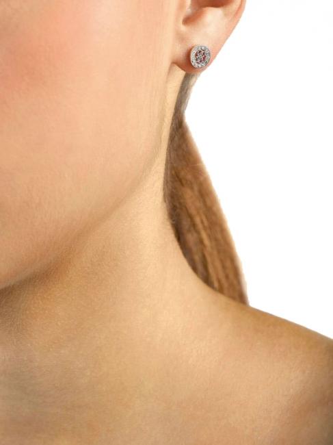4G LOGO CRYSTAL STUD Cercei SILVER - Cercei