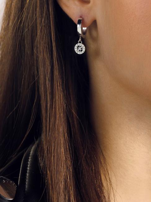 4G CHARM AND CRYSTALS HUGGIES Cercei SILVER - Cercei