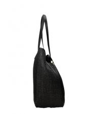 ERMANNO SCERVINO GIOVANNA Straw Punga de cumparaturi negru - Genți femei - 3