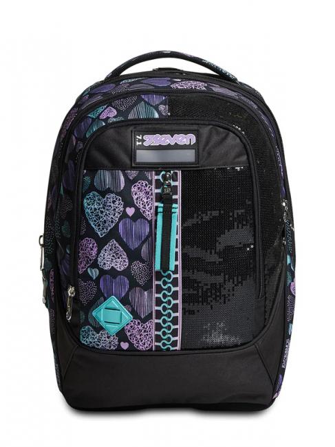 7.1 TYRE Patchyheart Girl Rucsac Troler detasabil negru - Rucsacuri cu role