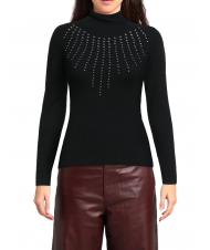 JOHN RICHMOND LENNON Pulover cu guler rotic negru - Pulovere pentru femei - 2