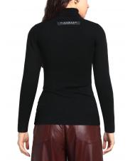 JOHN RICHMOND LENNON Pulover cu guler rotic negru - Pulovere pentru femei - 3